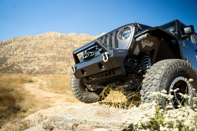 DV8 Offroad Skid Plates DV8 Offroad 18-23 Jeep Wrangler JL/JT Front Bumper Sway-Bar Disconnect Motor Skid Plate