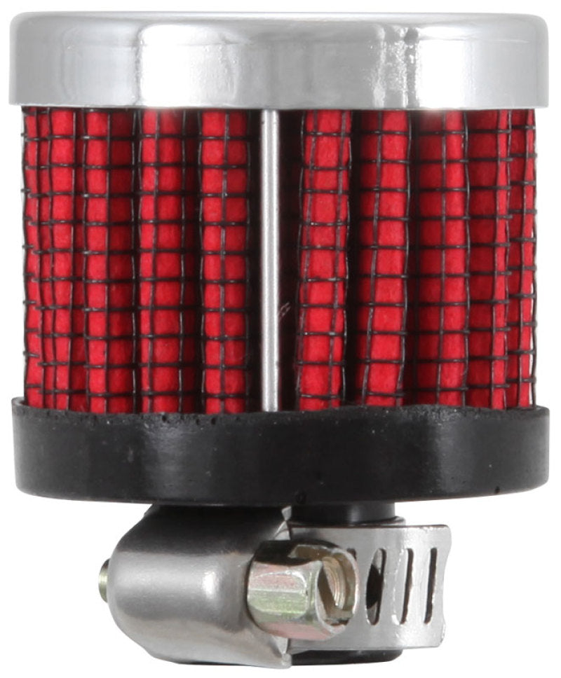 K&N Engineering Air Filters - Universal Fit K&N .315/.431 Flange 1 3/8 inch OD 1.5 inch H Clamp On Crankcase Vent Filter
