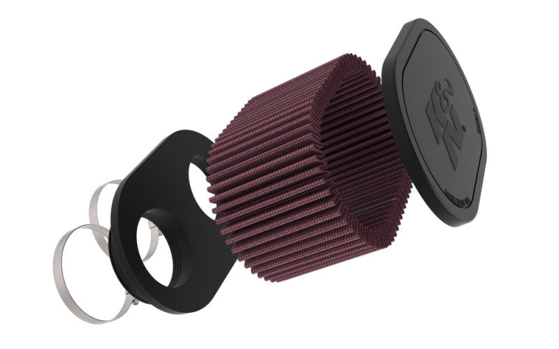 K&N Engineering Air Filters - Universal Fit K&N 2-1/8in DUAL FLG 6-1/4 X 4inOD 3inH Universal Clamp-On Air Filter