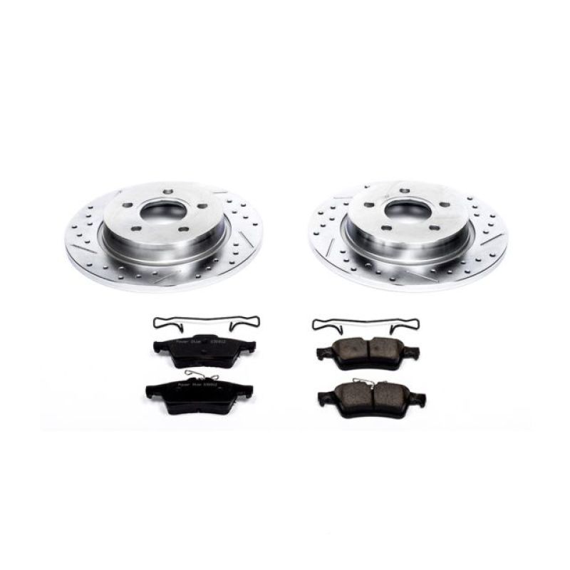 PowerStop Brake Kits - Performance D&S Power Stop 12-18 Ford Focus Rear Z23 Evolution Sport Brake Kit
