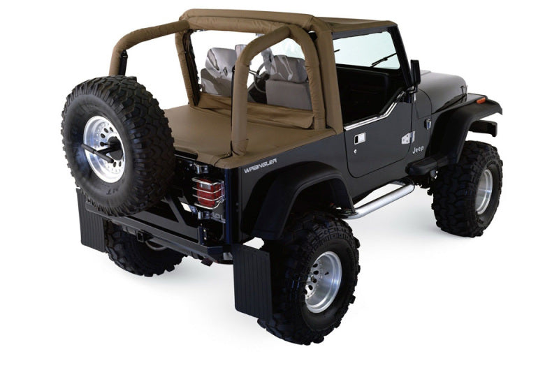 Rampage Roll Cage Components Rampage 1997-2002 Jeep Wrangler(TJ) Roll Bar Pad & Cover Kit - Black Denim