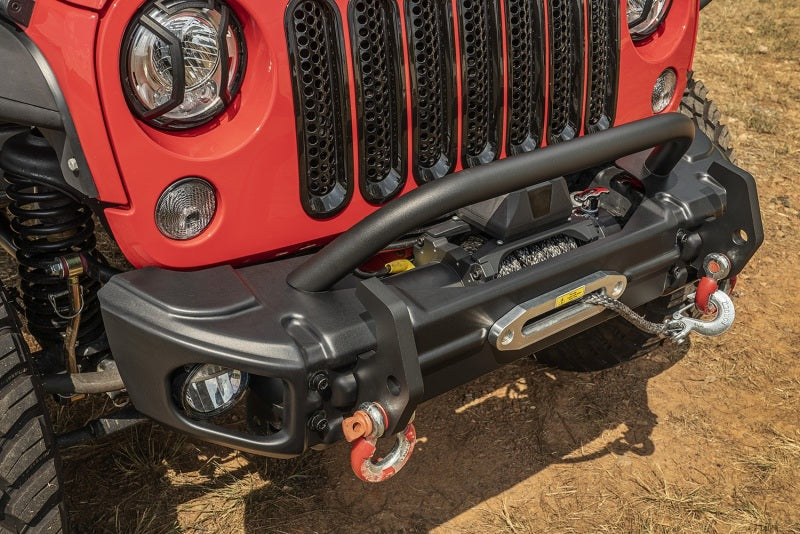 Rugged Ridge Bumpers - Steel Rugged Ridge Arcus Front Bumper Set W/ Overrider 2018 Jeep Wrangler JK