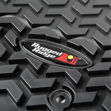 Load image into Gallery viewer, Rugged Ridge Floor Mats - Rubber Rugged Ridge Floor Liner Front Black 2007-2018 Jeep Wrangler Unlimited JK 4 Dr