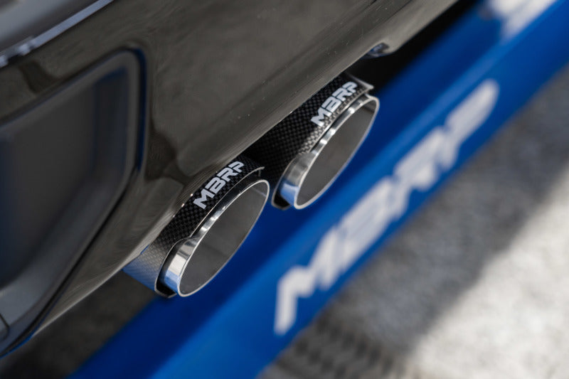 MBRP Catback MBRP 19-21 Chevrolet Silverado 1500 5.3L 3in Cat Back w/ 2.5in OD Carbon Fiber Tips - T304