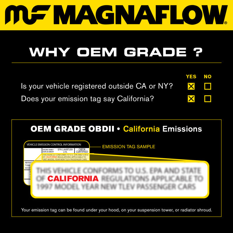 Magnaflow Catalytic Converter Direct Fit MagnaFlow Conv Direct Fit 11-14 Ford F-250 Super Duty / 350 Super Duty V8 6.2L