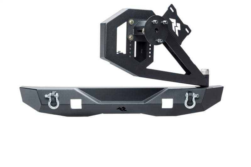 Rugged Ridge Bumpers - Steel Rugged Ridge 07-18 Jeep Wrangler (JK/JKU) XOR Rear Bumper w/Swing Out Tire Carrier - Tex. Blk