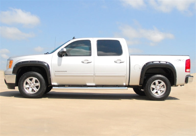 LUND Fender Flares Lund 07-13 GMC Sierra 1500 RX-Rivet Style Smooth Elite Series Fender Flares - Black (4 Pc.)
