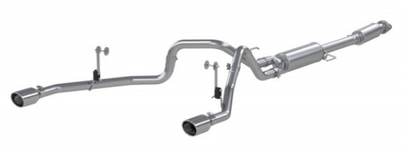 MBRP Catback MBRP 2021+ F-150 2.7L/ 3.5L Ecoboost, 5.0L 3in Cat Back 2.5in Dual Split Rear - Aluminized Steel