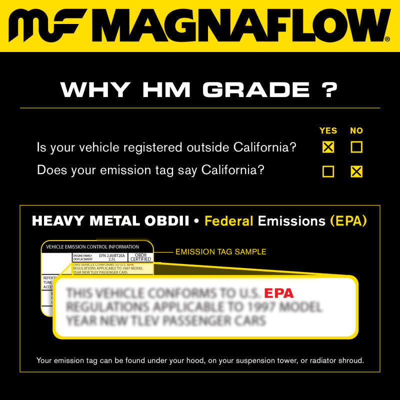 Magnaflow Catalytic Converter Universal MagnaFlow Conv Univ 2.25inch