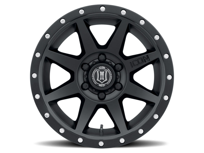 ICON Wheels - Cast ICON Rebound 17x8.5 6x5.5 25mm Offset 5.75in BS 95.1mm Bore Satin Black Wheel