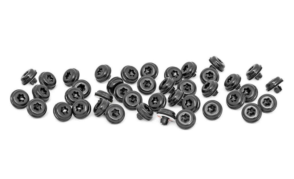 Rough Country Fender Flares Black Rivet Kit for Rough Country Fender Flares Set of 44 Includes 3M Tape and Foam Pad Rough Country - 10015
