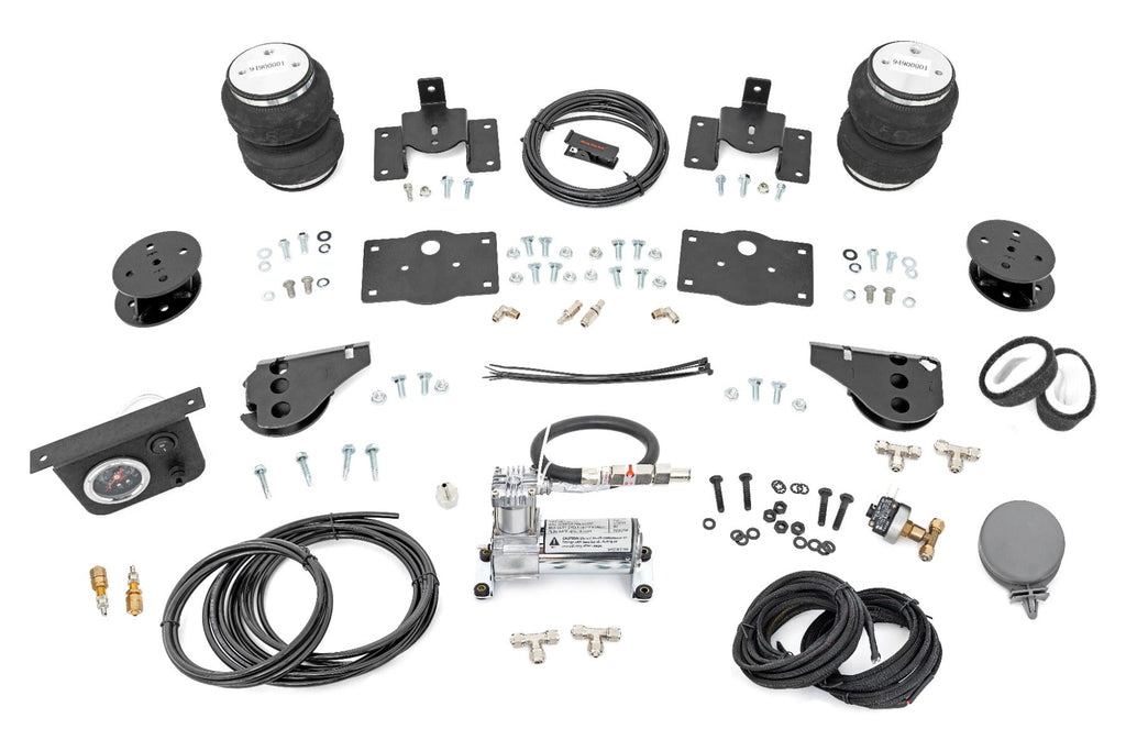 Rough Country Suspension Air Spring Air Spring Kit w/compressor 4 Inch Lift Kit Ram 1500 09-23 and Classic Rough Country - 100324C