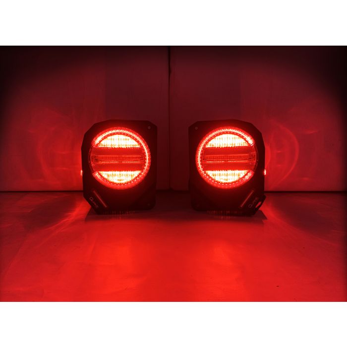 Quake LED Tail Light Metal Tek Jeep Wrangler JK Tail Light - QTE1041