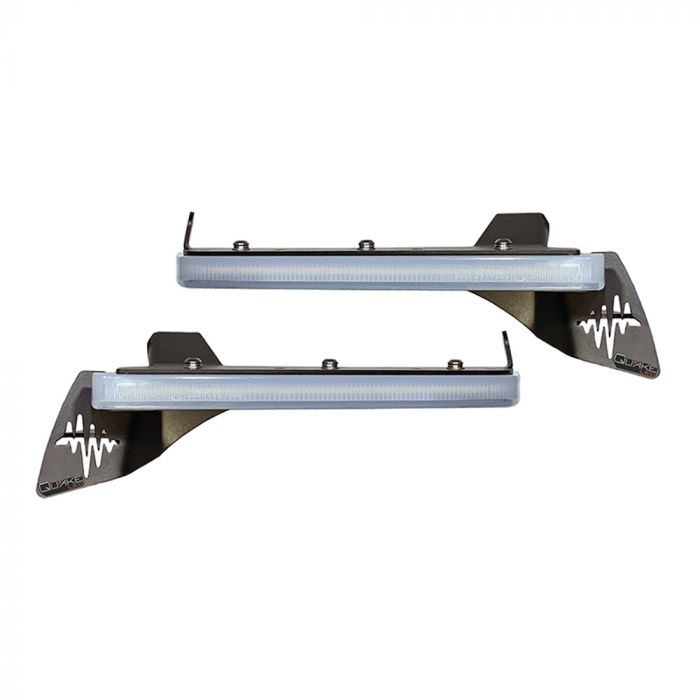Quake LED Turn Signal Light Jeep Wrangler JL Gladiator JT 9.5 x 0.75 Inch Slim Chop Kit - QTE1043
