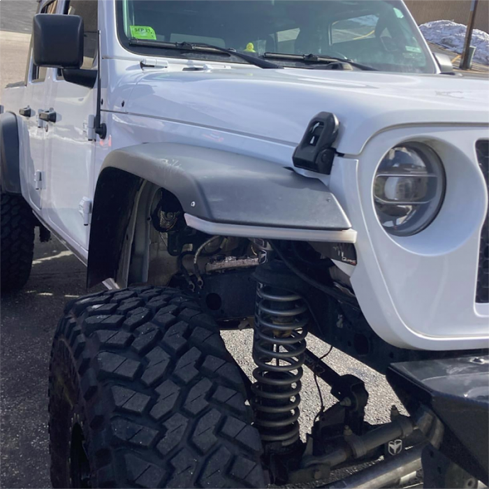 Quake LED Turn Signal Light Jeep Wrangler JL Gladiator JT 9.5 x 0.75 Inch Slim Chop Kit - QTE1043
