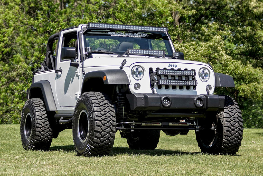 Rough Country Bumper End Cap Jeep Front Bumper Caps 07-18 Wrangler JK Rough Country - 1047