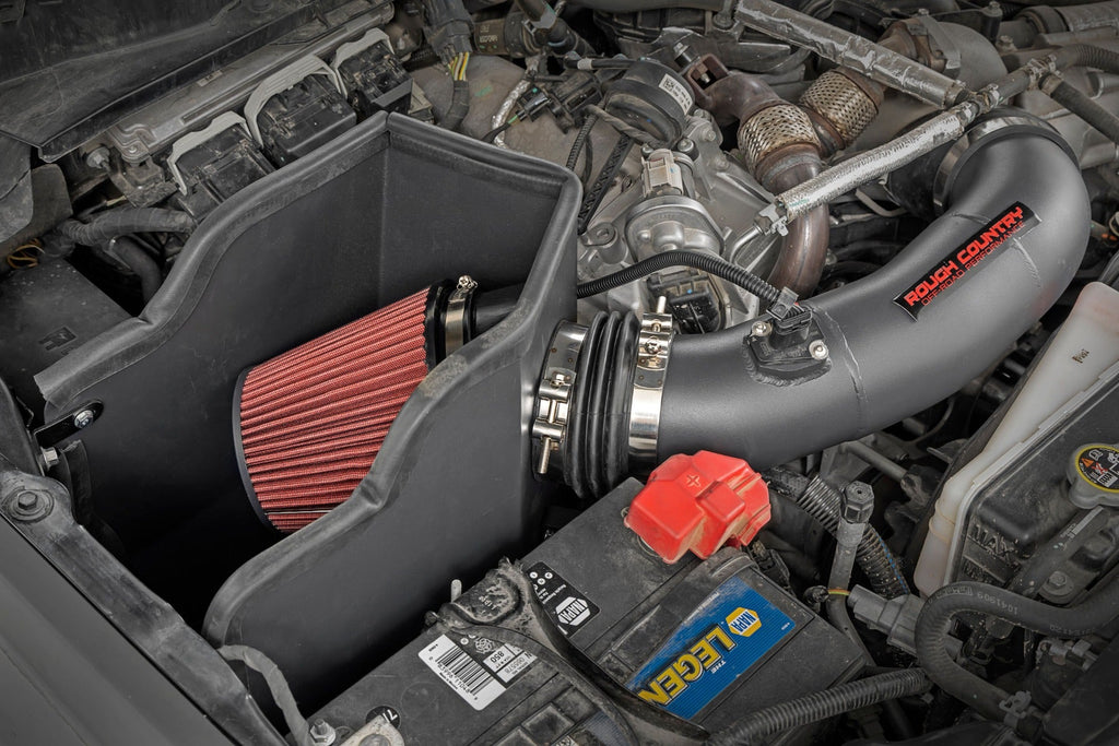Rough Country Air Intake Systems Rough Country 6.7L Cold Air Intake w//Prefilter Ford Super Duty (17-20) With Pre-Filter Bag Rough Country - 10490PF