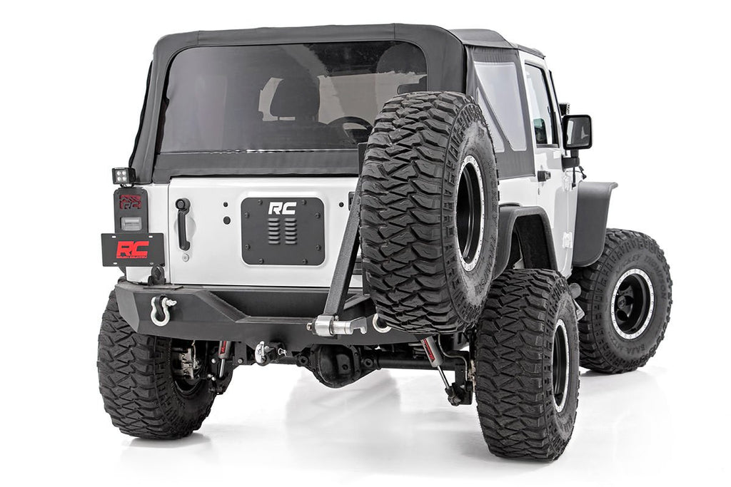 Rough Country Spare Tire Delete Jeep Tailgate Vent 07-18 Wrangler JK Rough Country - 10514
