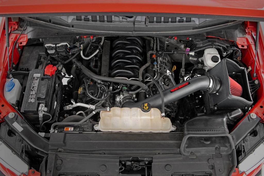 Rough Country Air Intake Systems Ford Cold Air Intake w/Pre-Filter Bag (15-20 F-150 5.0L) Rough Country - 10555PF