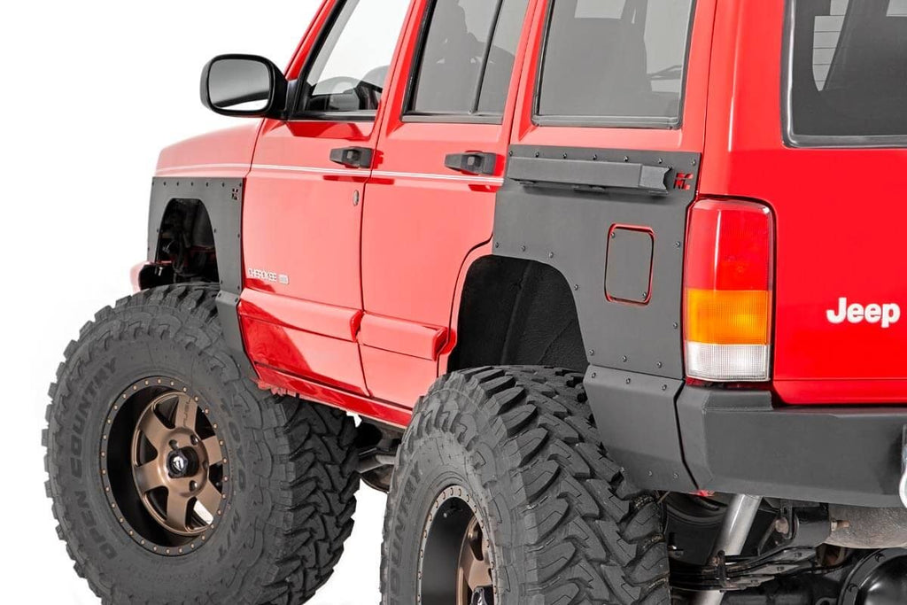 Rough Country Quarter Panel Armor Jeep Rear Upper and Lower Quarter Panel Armor 84-96 Cherokee XJ Rough Country - 10578