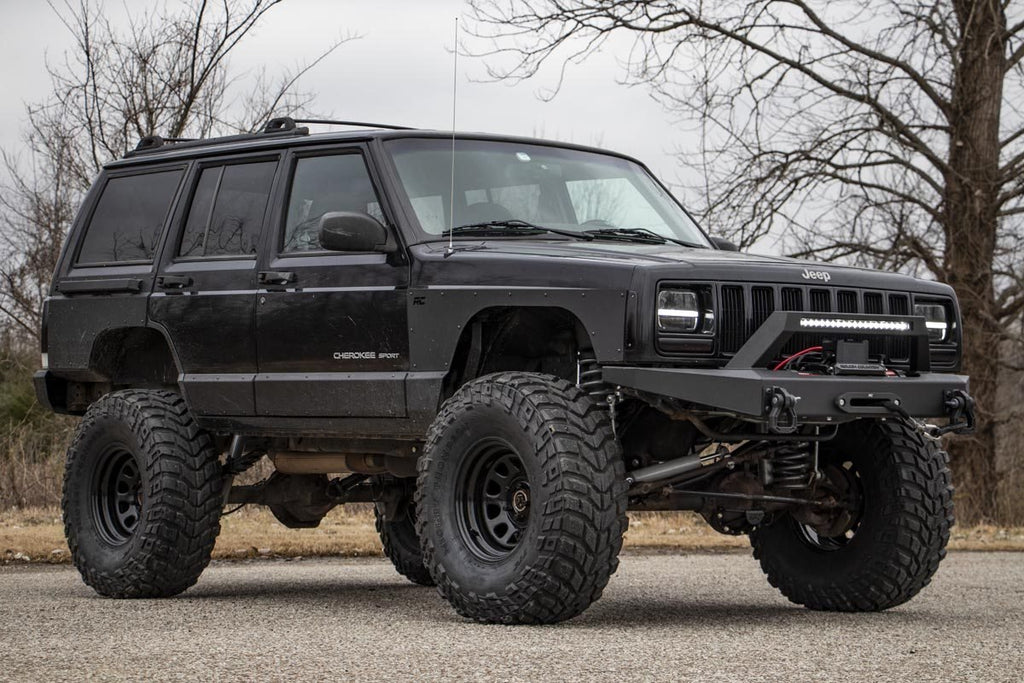 Rough Country Door Kick Panel Jeep Lower Door Armor 97-01 Cherokee XJ Rough Country - 10582