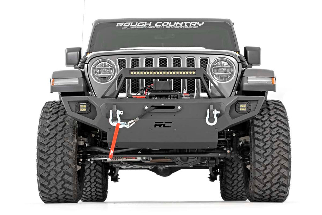 Rough Country Front Bumpers Jeep Full Width Front Trail Bumper JK/JL/JT Gladiator Rough Country - 10585