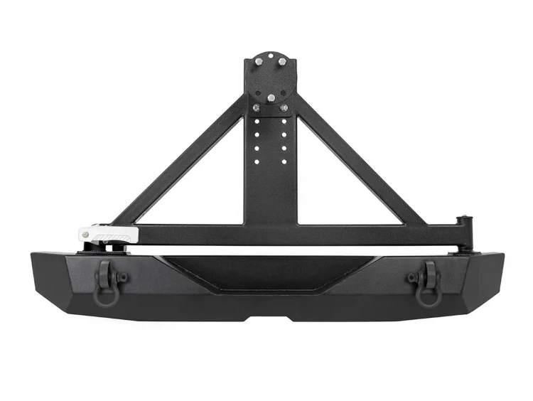 Rough Country Rear Bumpers Jeep Rock Crawler Rear HD Bumper w/Tire Carrier 07-18 Wrangler JK Rough Country - 10594A