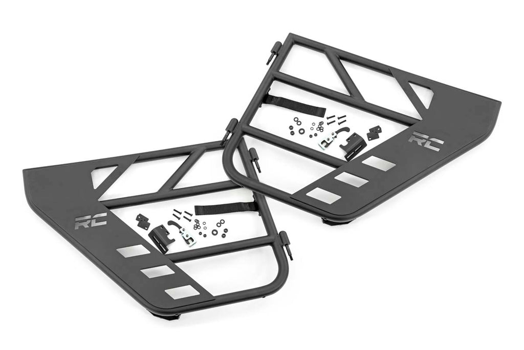 Rough Country Tube Doors Rear Tubular Doors 20-22 Jeep Gladiator JT/18-22 Wrangler JL Rough Country - 10618