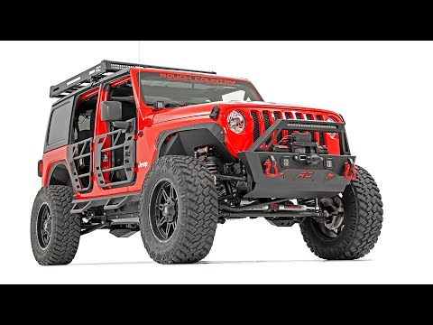 Rough Country Tube Doors Rear Tubular Doors 20-22 Jeep Gladiator JT/18-22 Wrangler JL Rough Country - 10618