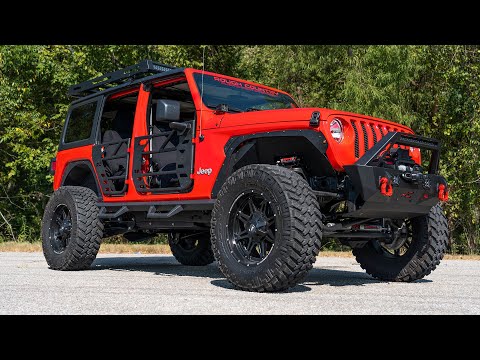 Rough Country Tube Doors Rear Tubular Doors 20-22 Jeep Gladiator JT/18-22 Wrangler JL Rough Country - 10618