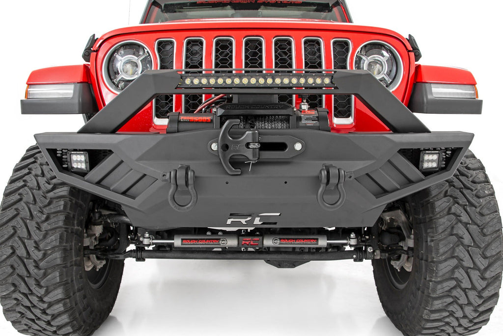 Rough Country Front Bumpers Jeep Full Width Off-Road Front Bumper For JK,JL, Gladiator JT Rough Country - 10645A