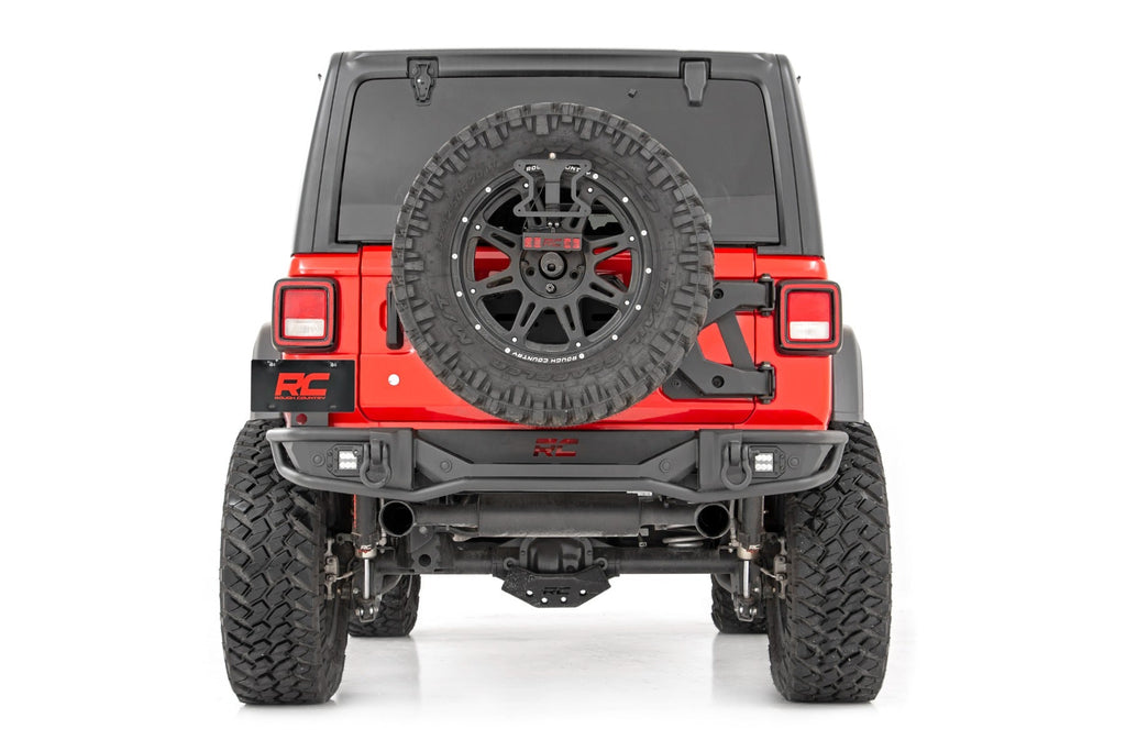 Rough Country Rear Bumpers Rear Bumper Tubular 18-22 Jeep Wrangler JL 4WD Rough Country - 10648