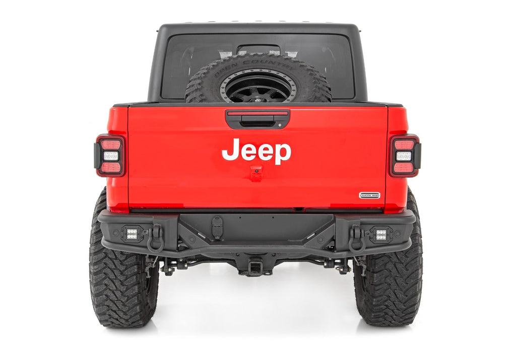Rough Country Rear Bumpers Rear Bumper Tubular 20-22 Jeep Gladiator JT 4WD Rough Country - 10650