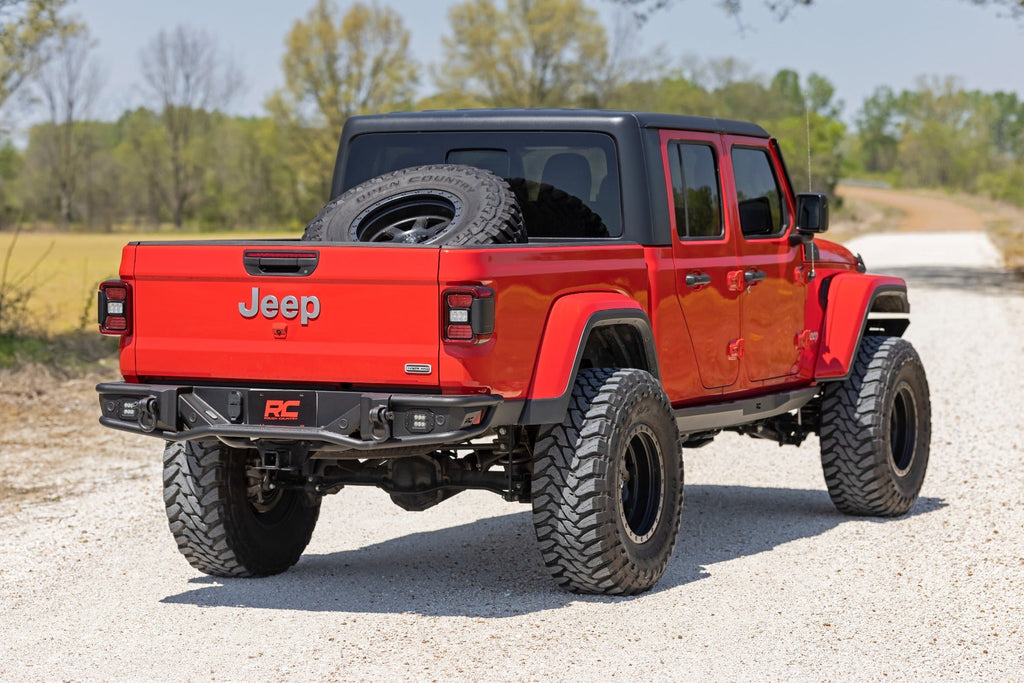 Rough Country Rear Bumpers Rear Bumper Tubular 20-22 Jeep Gladiator JT 4WD Rough Country - 10650