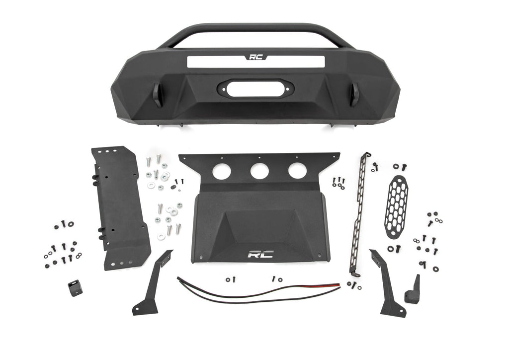Rough Country Front Bumpers Front Bumper Hybrid Winch Mount Only 16-22 Toyota Tacoma 2WD/4WD Rough Country - 10712