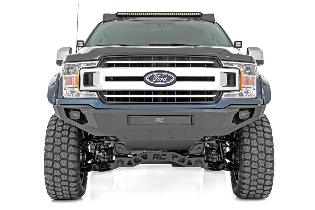 Rough Country Front Bumpers Ford Front High Clearance LED Bumper 18-20 Ford F-150 Rough Country - 10756A