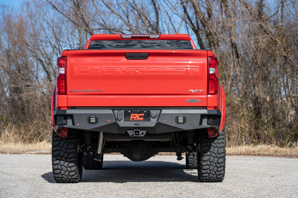 Rough Country Rear Bumpers Chevrolet Heavy-Duty Rear LED Bumper 19-21 Chevrolet Silverado 1500 Rough Country - 10758