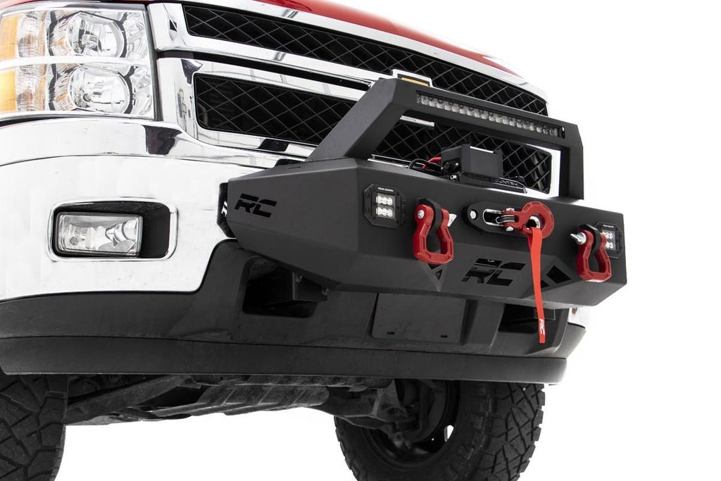 Rough Country Winch Mounting Kits EXO Winch Mount System 11-19 Chevrolet Silverado 2500/3500 Rough Country - 10764