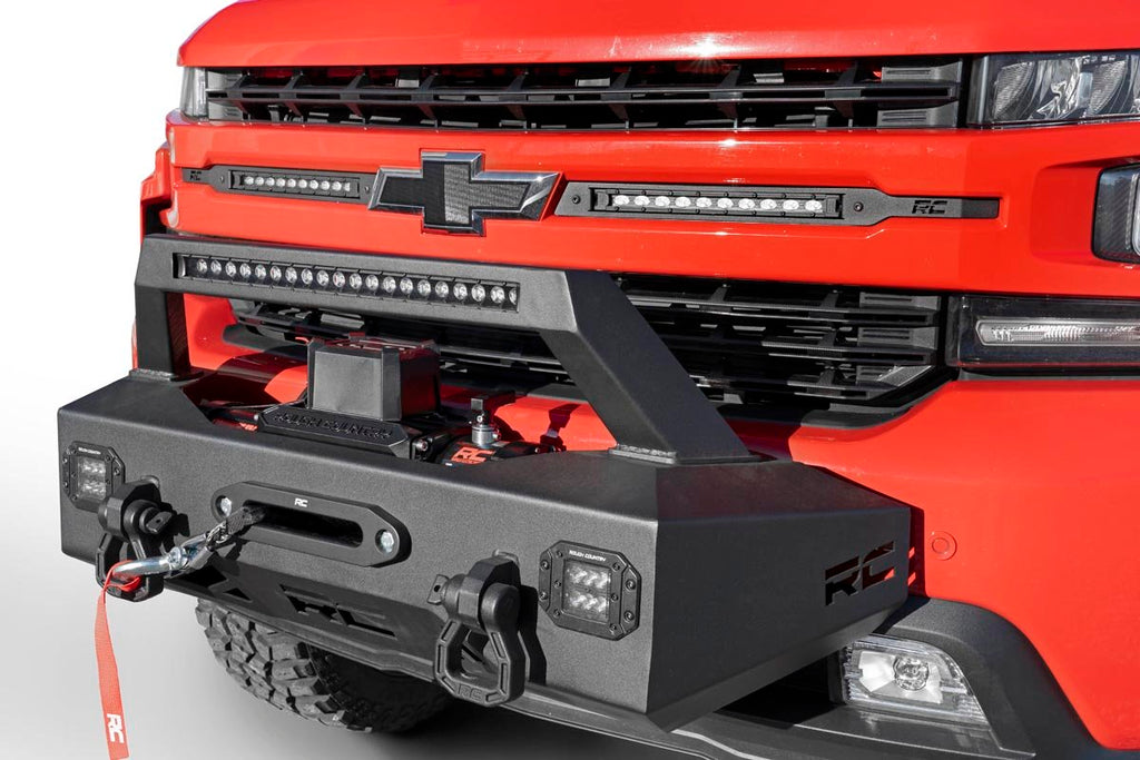 Rough Country Winch Mounting Kits Silverado 1500 EXO Winch Mount System For 19-Pres Chevrolet Silverado 1500 Rough Country - 10765