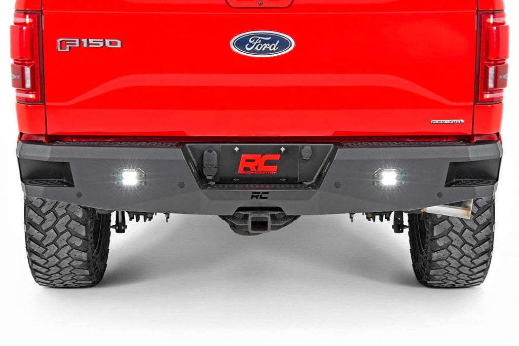 Rough Country Rear Bumpers Ford Heavy-Duty Rear LED Bumper 15-20 F-150 Rough Country - 10771
