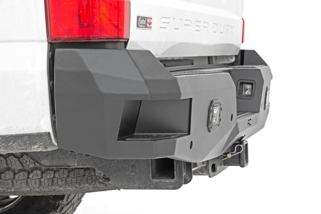 Rough Country Rear Bumpers Ford Heavy-Duty Rear LED Bumper 17-20 F-250/F-350 Rough Country - 10788