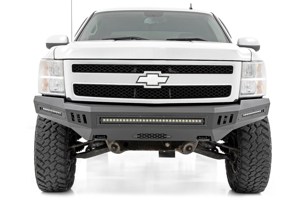 Rough Country Front Bumpers DIY Front Prerunner Bumper Black LEDs 07-13 Chevrolet Silverado 1500 2WD/4WD Rough Country - 10911
