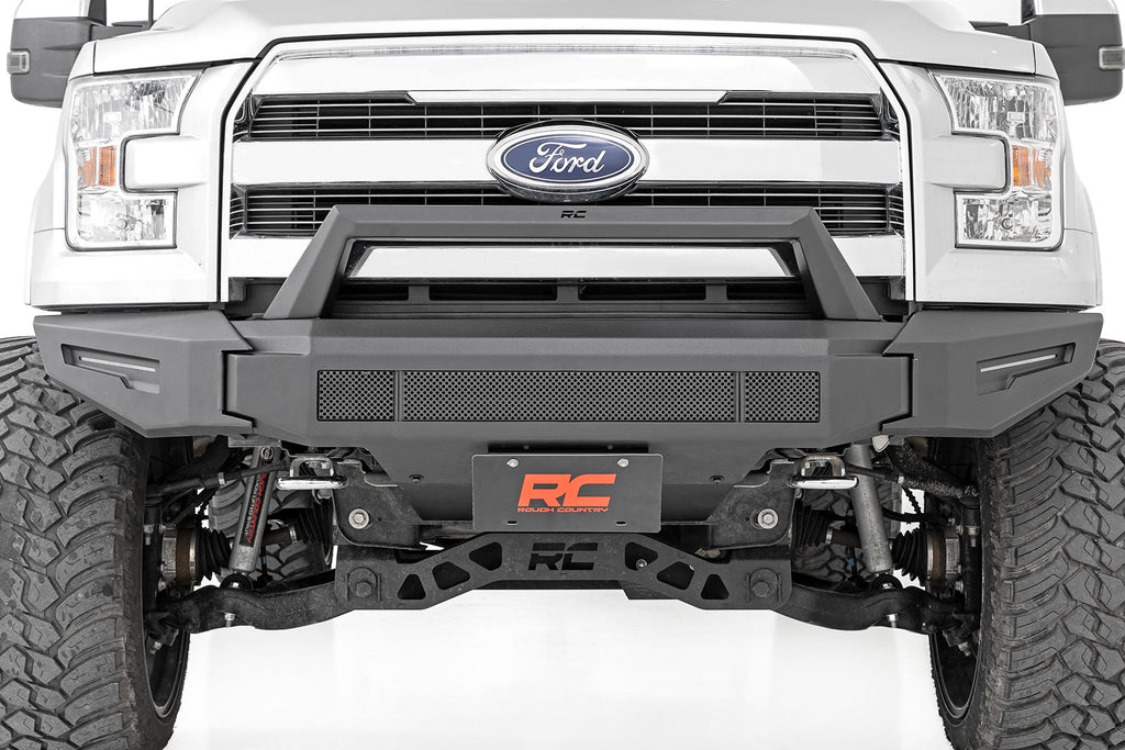 Rough Country Front Bumpers Front Modular Bumper w/Skidplate and 30 Inch LED Light Bar 15-17 Ford F-150 2WD/4WD Rough Country - 10950A