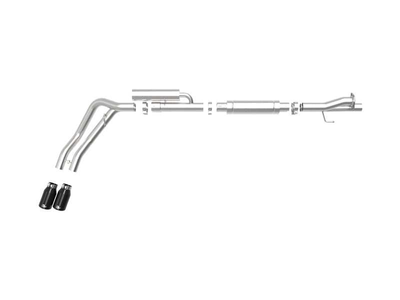 aFe Catback aFe Rebel Series 3in 409 SS Cat-Back Exhaust w/ Black Tips 17-20 Ford F-250/F350 V8 6.2L/7.3L