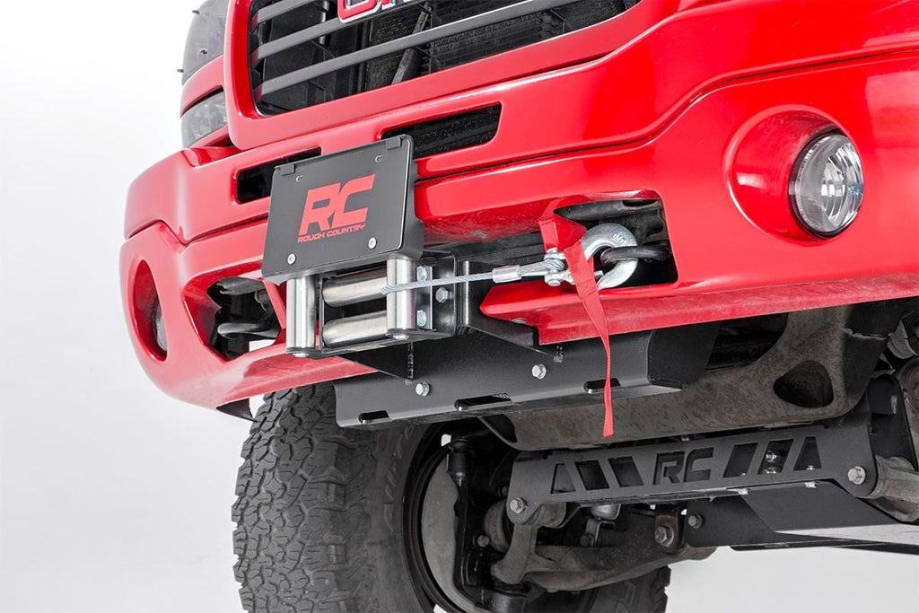 Rough Country Winch Mount Plate Hidden Winch Mounting Plate 99-06 Silverado/Sierra 1500 Rough Country - 11002