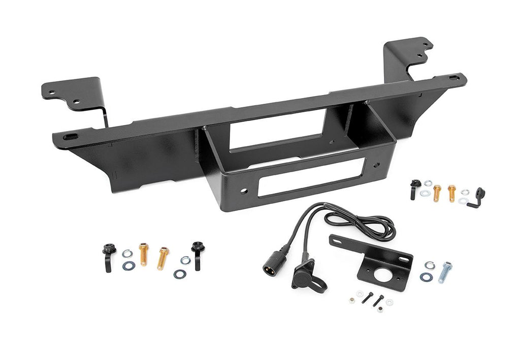 Rough Country Winch Mount Plate Hidden Winch Mounting Plate 99-06 Silverado/Sierra 1500 Rough Country - 11002