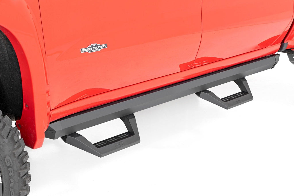Rough Country Side Steps SRX2 Adjustable Aluminum Step Crew Cab 19-22 Chevy/GMC 1500/2500HD 2WD/4WD Rough Country - 11003A