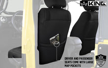 Load image into Gallery viewer, King4WD Seat Cover Jeep JK Seat Covers 12 Piece Neoprene Seat Covers Black/Black For 13-18 Wrangler JK 4 Door King 4WD - 11010201