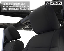 Load image into Gallery viewer, King4WD Seat Cover Jeep JK Seat Covers 10 Piece Neoprene Seat Covers Black/Black For 08-12 Wrangler JK 2 Door King 4WD - 11010301