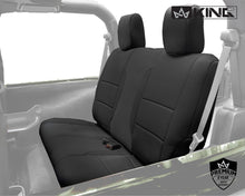 Load image into Gallery viewer, King4WD Seat Cover Jeep JK Seat Covers 10 Piece Neoprene Seat Covers Black/Black For 08-12 Wrangler JK 2 Door King 4WD - 11010301
